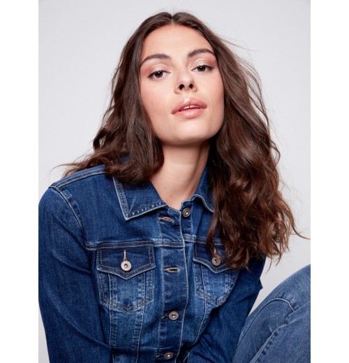 Stretch Denim Jacket - Indigo