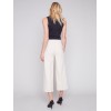 Cropped Wide Leg Pants - Beige