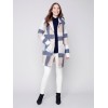 Plaid Bouclé Knit Coat - Snowflake