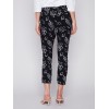 Printed Crinkle Jogger Pants - Leaves