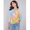 Printed Dolman Sweater - Multicolor