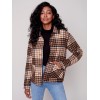 Reversible Plaid Jacket - Truffle