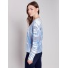 Reversible Printed Sweater - Denim