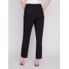 Side Slit Tapered Pants - Black