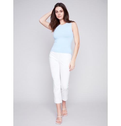 Sleeveless Super Stretch Top - Sky