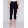 Stretch Pull-On Capri Pants - Black