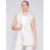 Tailored Blazer Vest - Beige