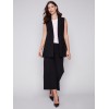 Tailored Blazer Vest - Black