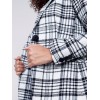 Tailored Plaid Blazer - Black & Cream