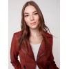 Vintage Faux Leather Perfecto Jacket - Cinnamon