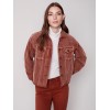 Washed-Out Corduroy Jacket - Cinnamon