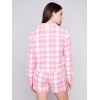 Yarn Dye Cropped Checkered Jacket - Light Punch